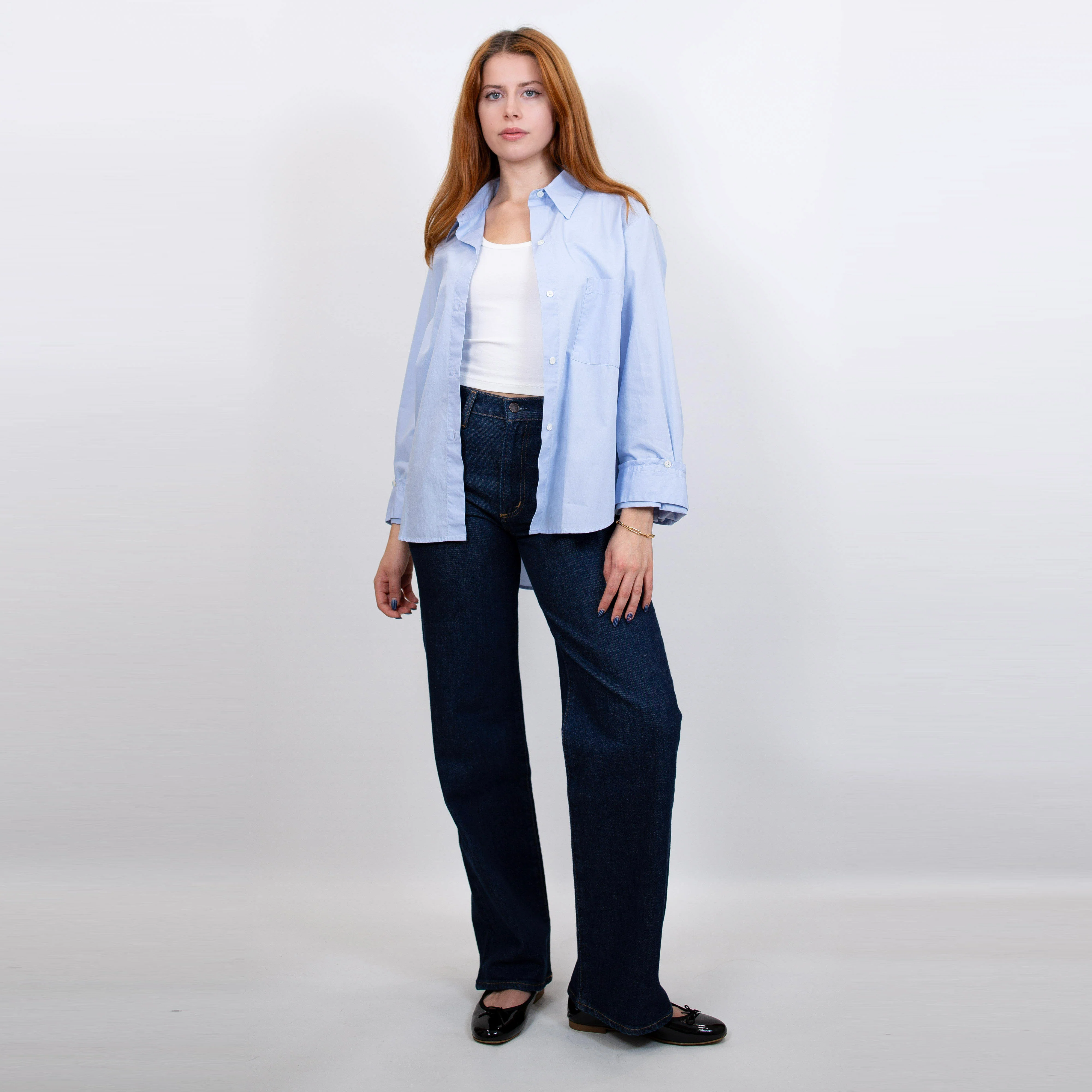 Kat Poplin Reg Length Shirt - Image 10