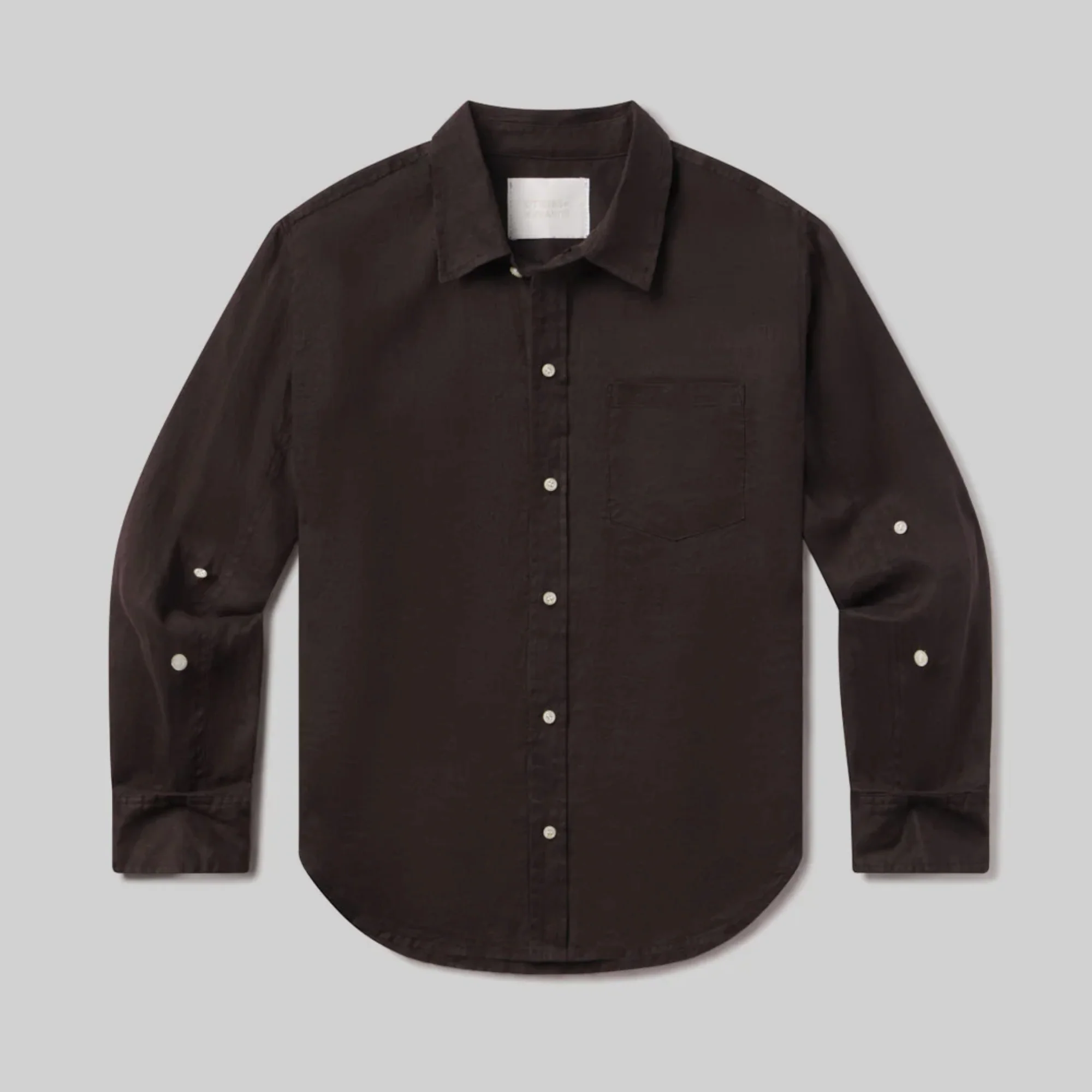 Kayla Shrunken Shirt (Chocolate) - Image 4