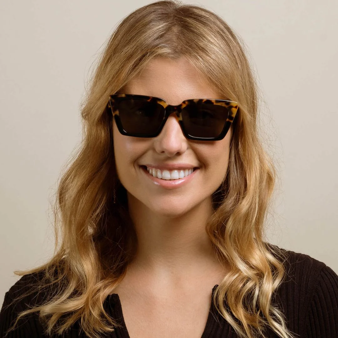 Keera Sunglasses (Coral Tortoise + Bronze Mirror) - Image 4