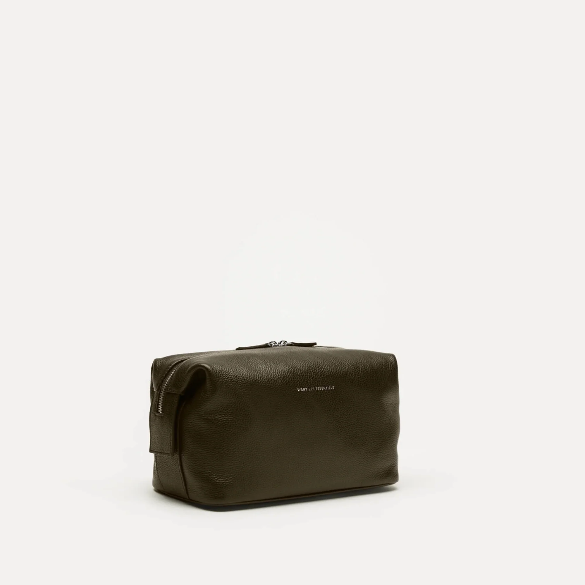 Kenyatta Pebble Grained Leather Toiletry Bag - Image 7