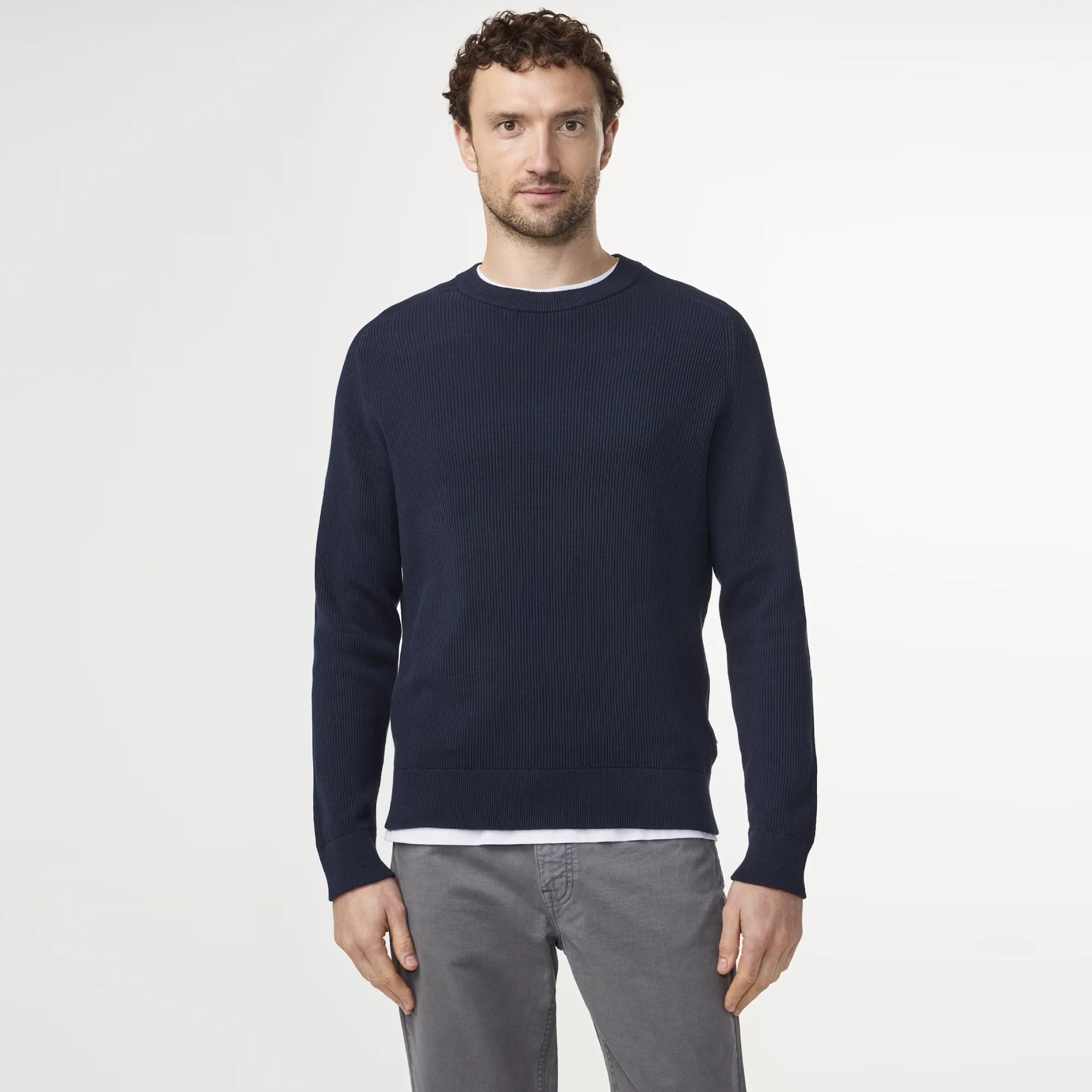 Kevin 6600 Ribbed Organic Cotton Sweater - Image 3