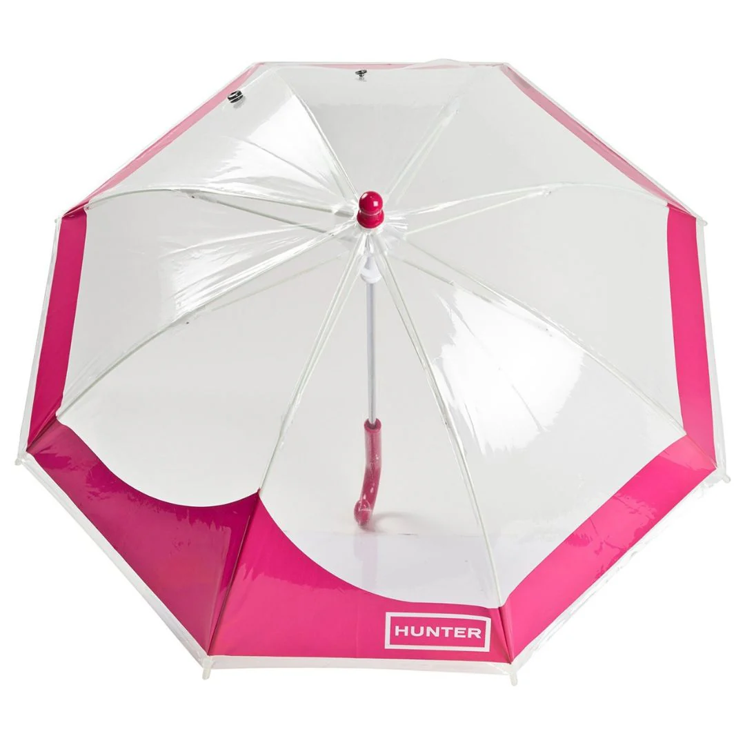 Kids Moustache Bubble Umbrella (Bright Pink) - Image 2