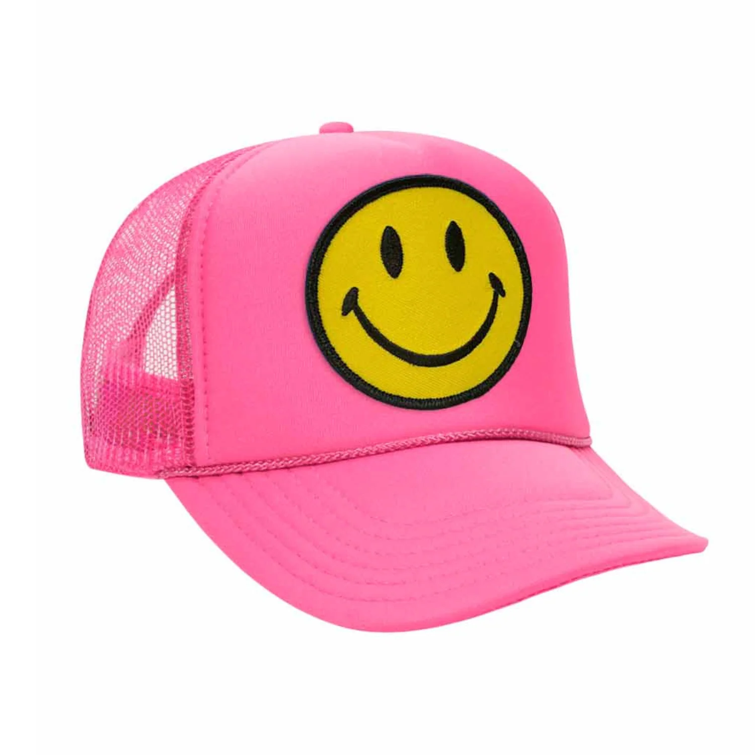 Kids Smiley Vintage Foam Trucker Hat - Image 3