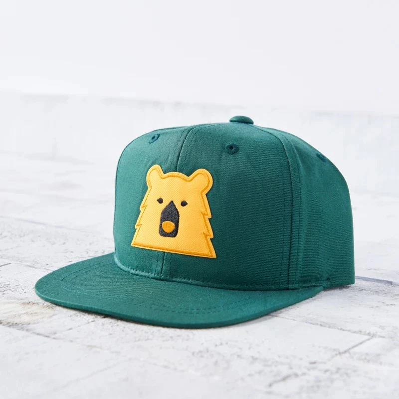 Kids Snapback (Spruce + Golden Yellow Bear)