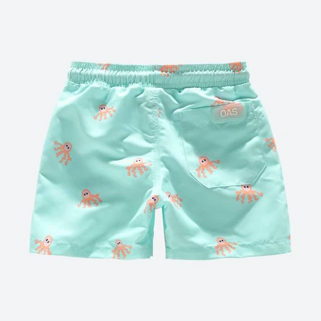 Kids Swim Short (Orange Octopus) - Image 2