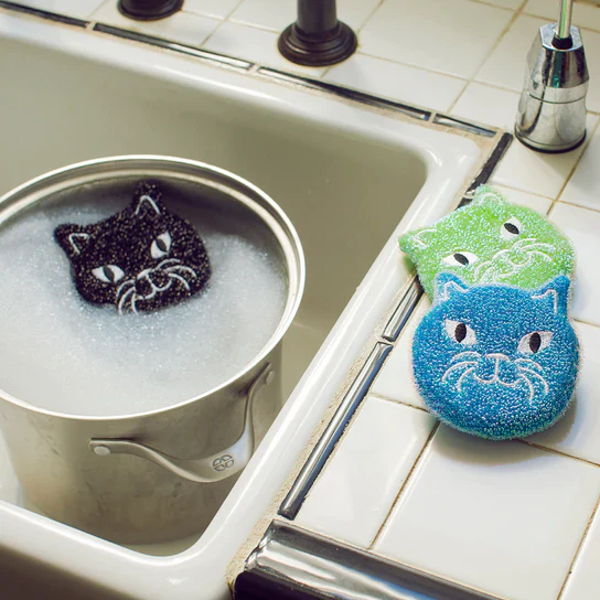 Kitty Scrub Sponges (Set of 3) - Image 2