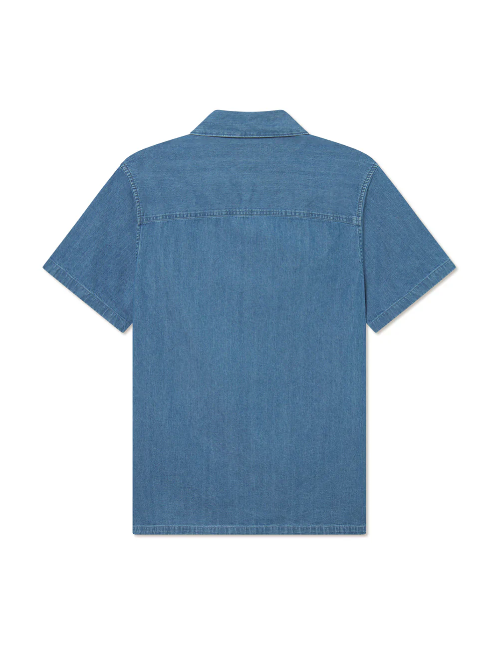 Klark Denim SS Shirt (Medium Blue Wash) - Image 2