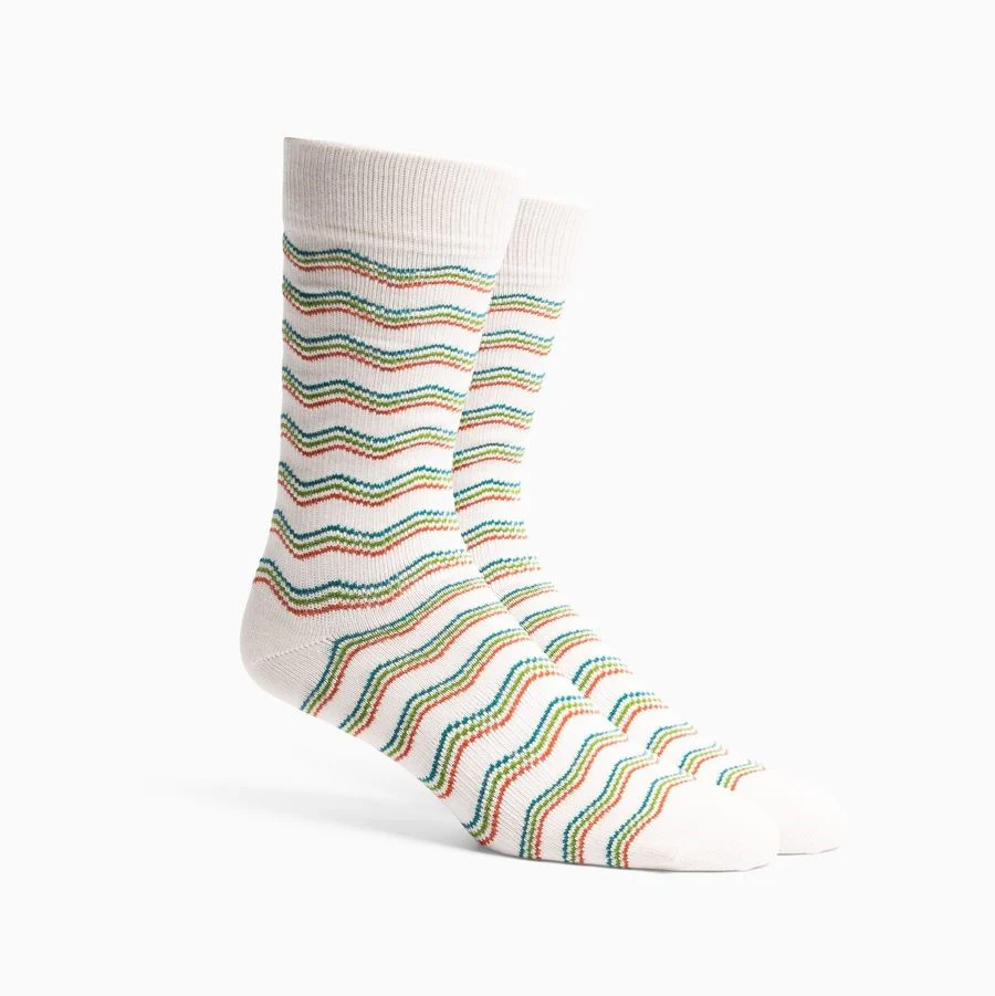 Knit Wit Crew Socks (Bone)