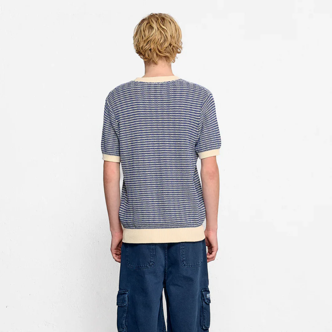 Knitted T-Shirt (Dark Blue) - Image 3