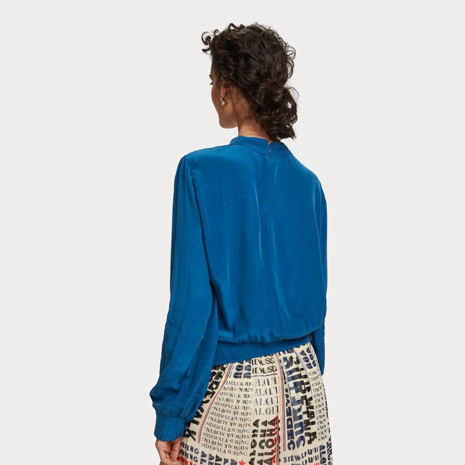 Knot Front Top (Lagoon Blue) - Image 3