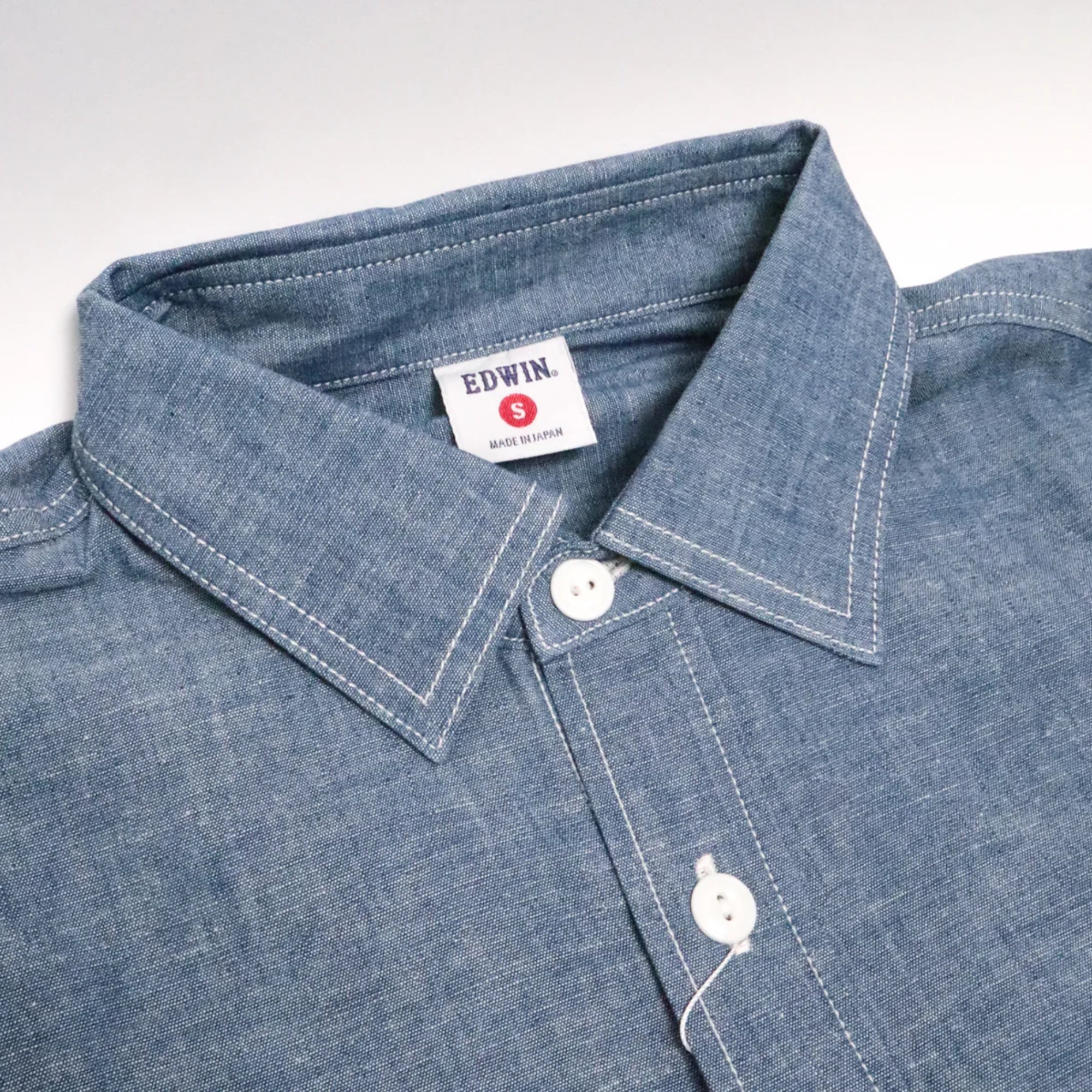 KST30 Chambray Shirt (Blue) - Image 2