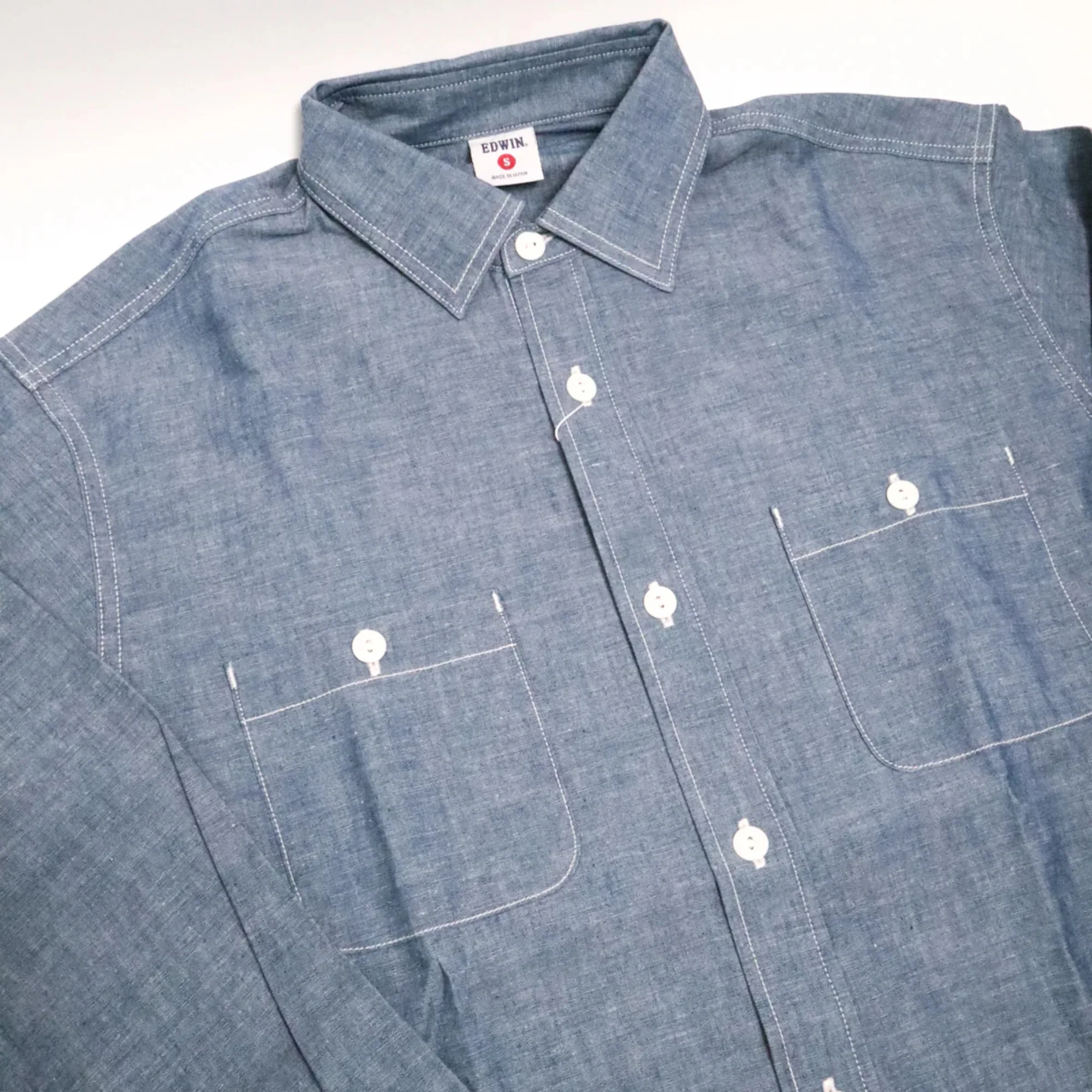 KST30 Chambray Shirt (Blue) - Image 3
