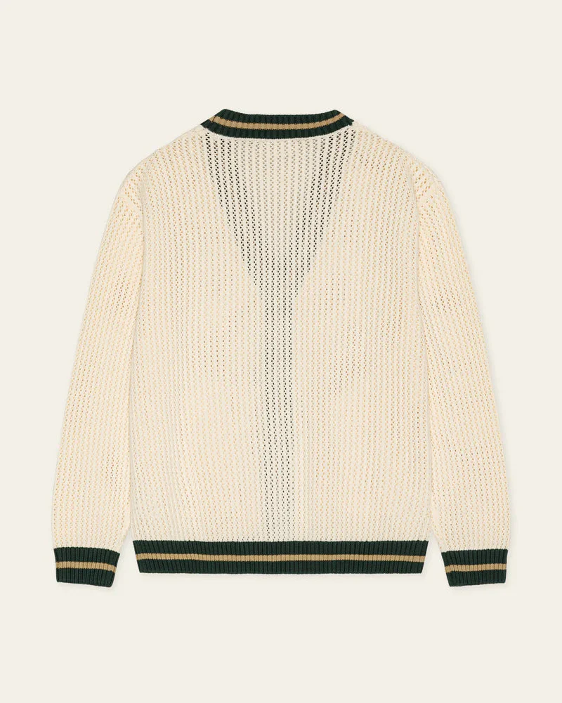 Lace Knitted Cardigan (Eggnog White) - Image 5