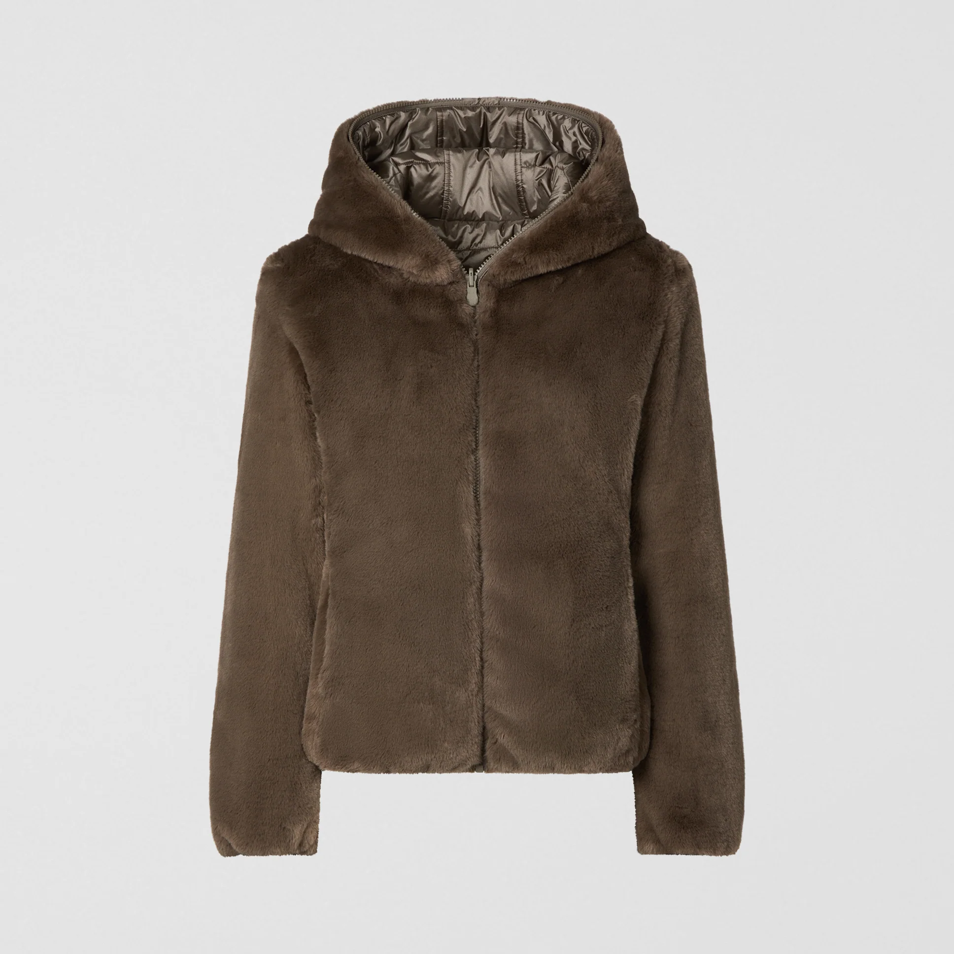 Laila Reversible Jacket (Mud Grey) - Image 2