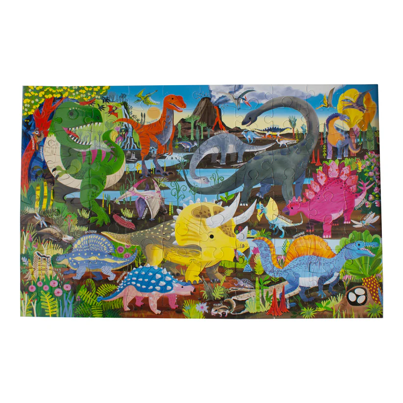 Land of Dinosaurs 100 Piece Puzzle - Image 2