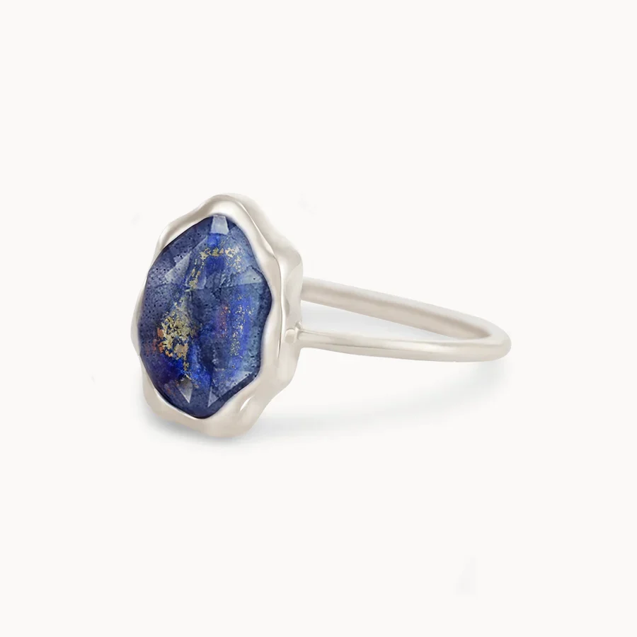 Lapis Lazuli Mood Ring (Silver) - Image 3