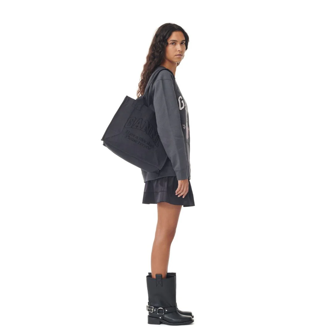 Large Canvas Tote Bag (Phantom) - Image 2