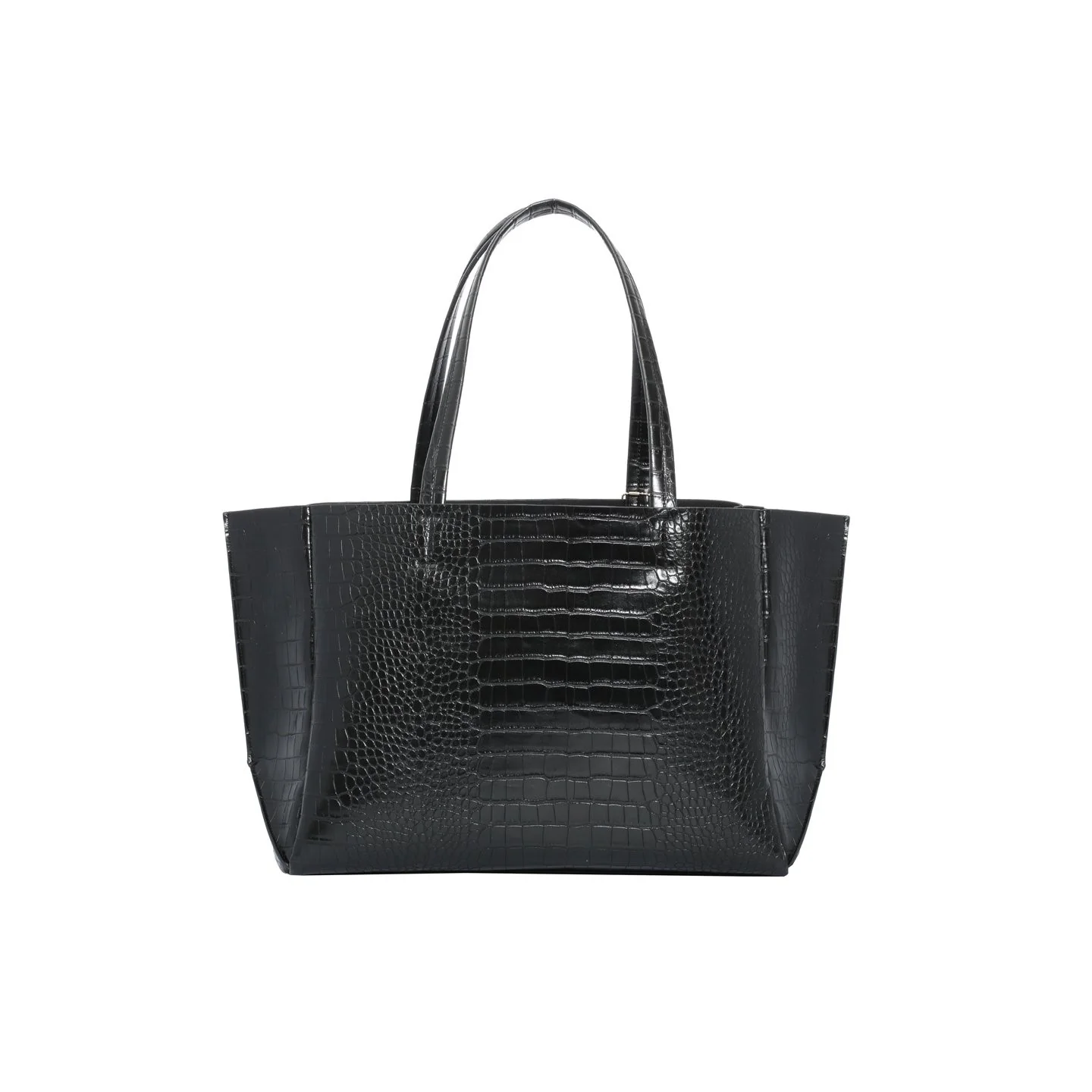 Large Tote (Black Croc Effect) - Image 2