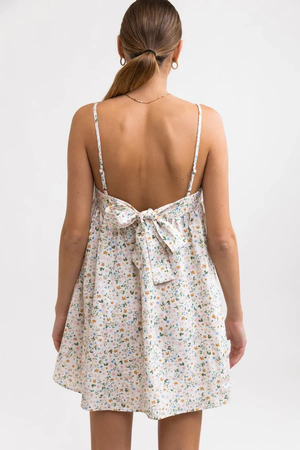 Lavinia Mini Dress (Peach Parfait) - Image 4