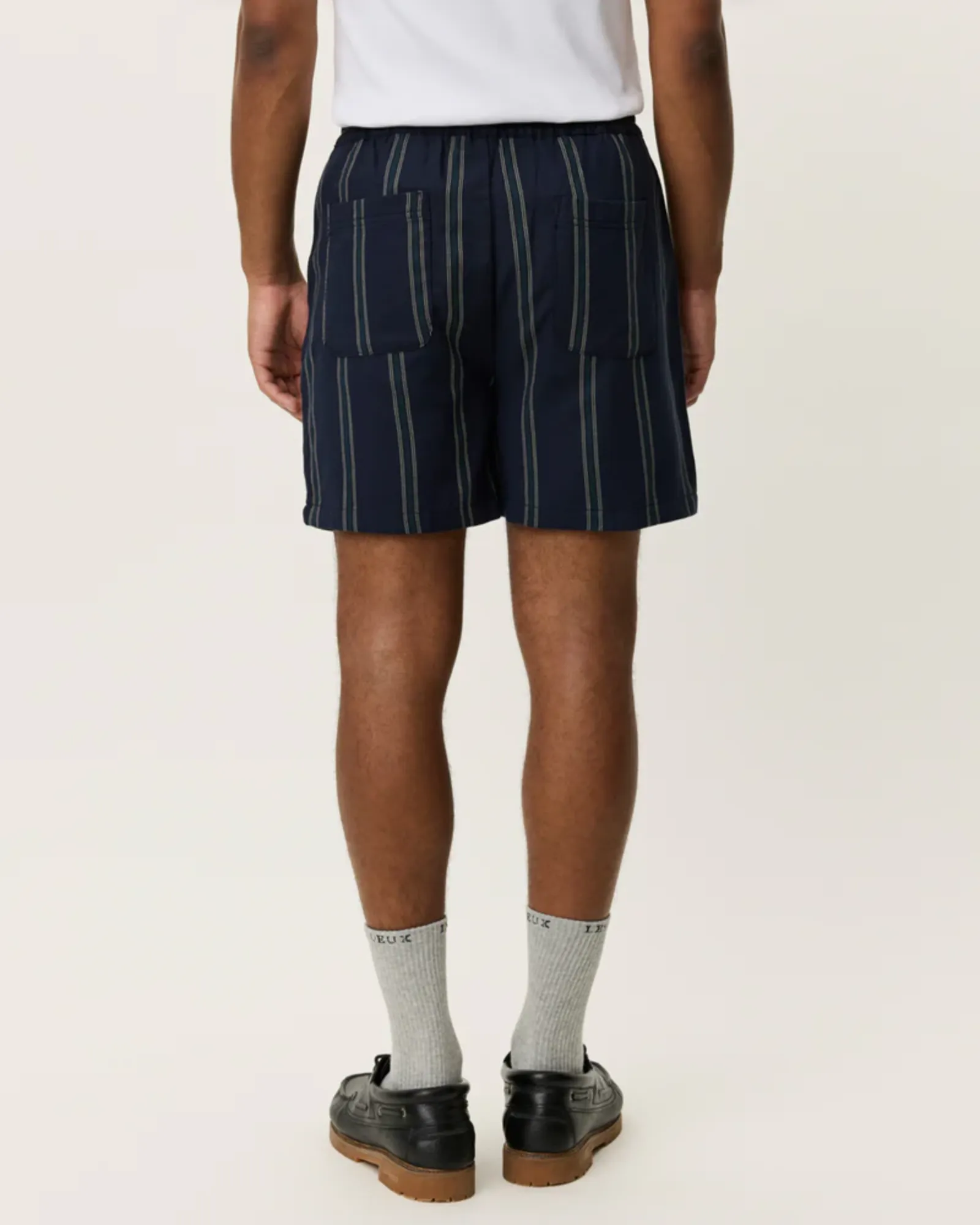 Lawson Stripe Shorts (Dark Navy) - Image 3