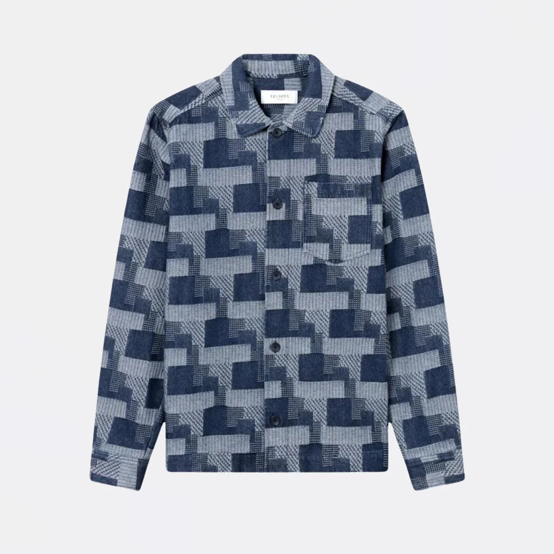 Layton Denim Jacquard Overshirt