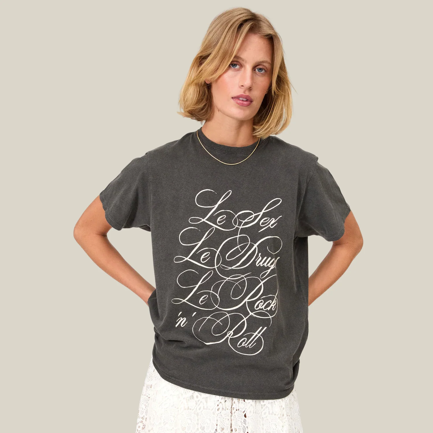 "Le Sex" Original Tee (Faded Black)
