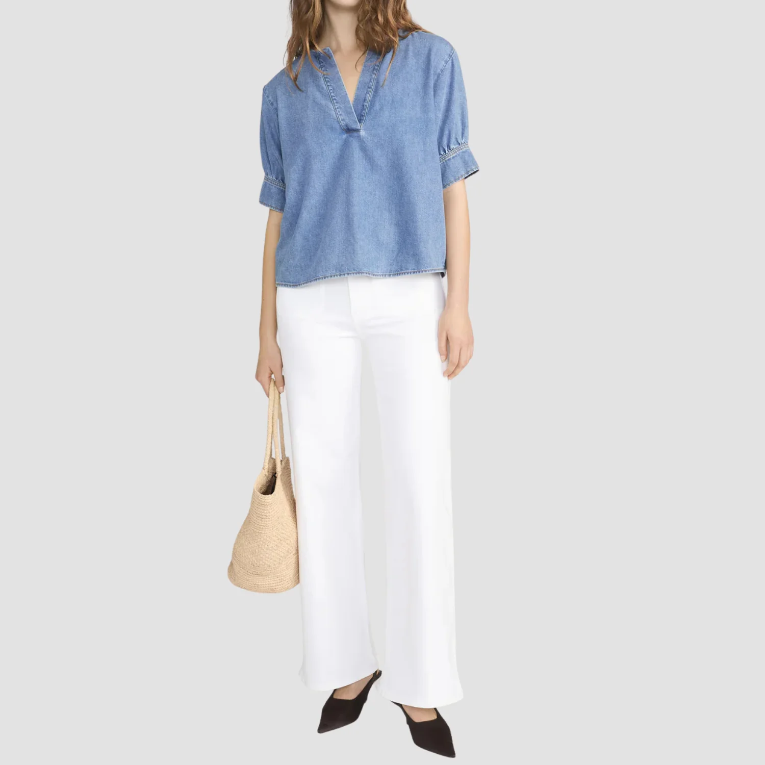 Le Slim Palazzo Modernist Pocket (White)
