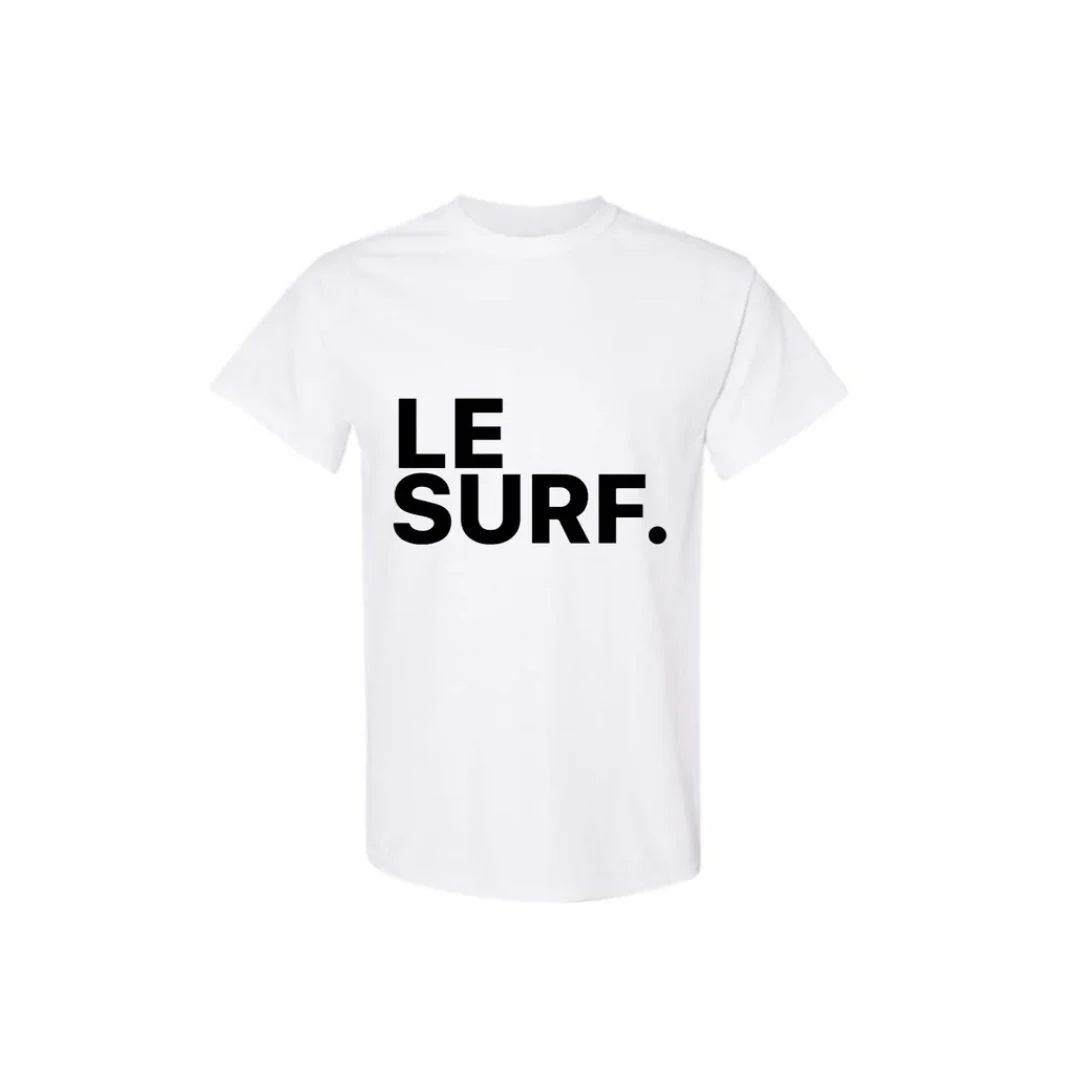 Le Surf T-shirt (White + LRG Black Logo)