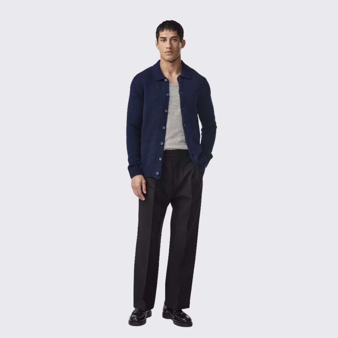 Lee 6598 Polo Cardigan (Navy Blue) - Image 2