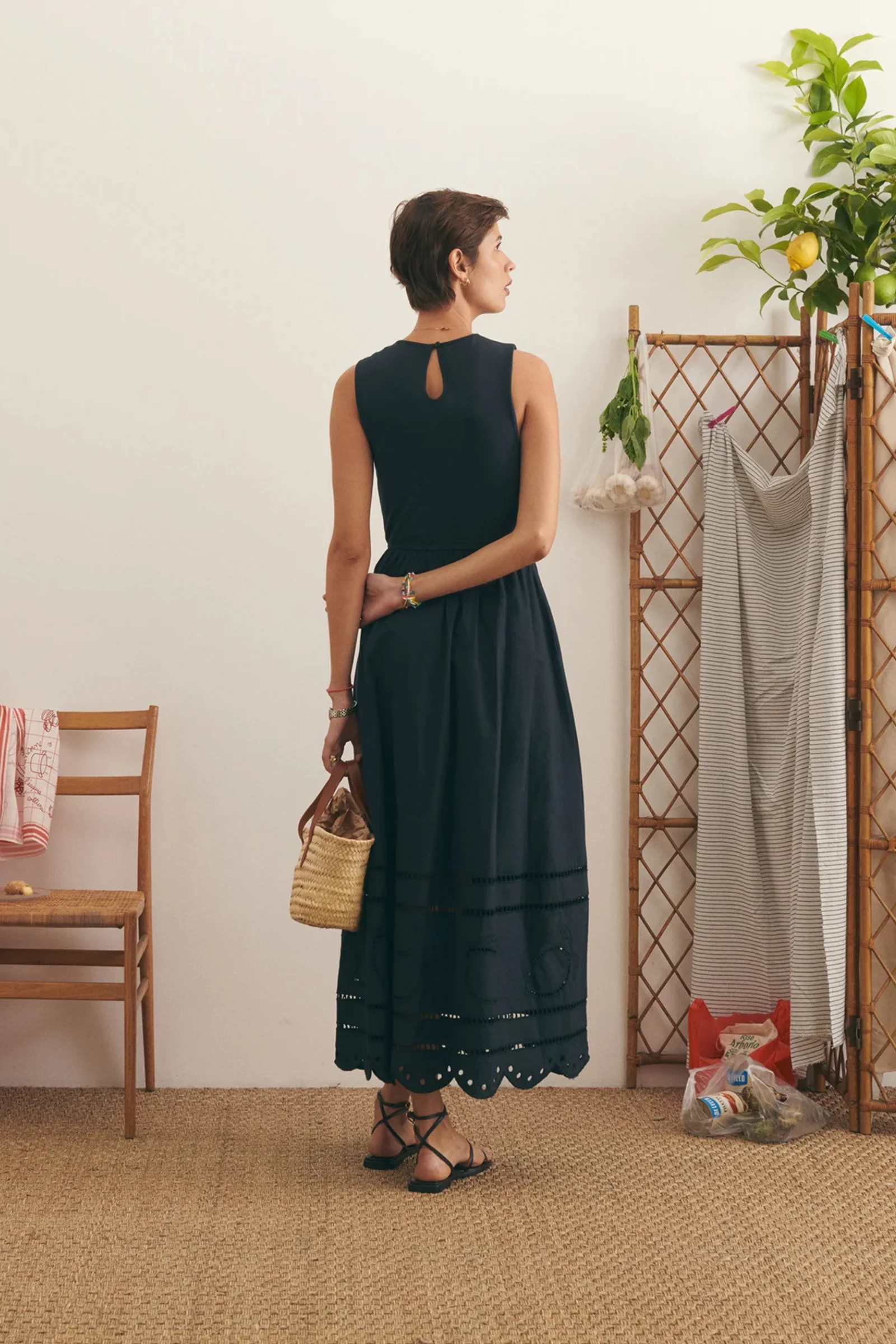 Lemon Cresson Dress (Black) - Image 5