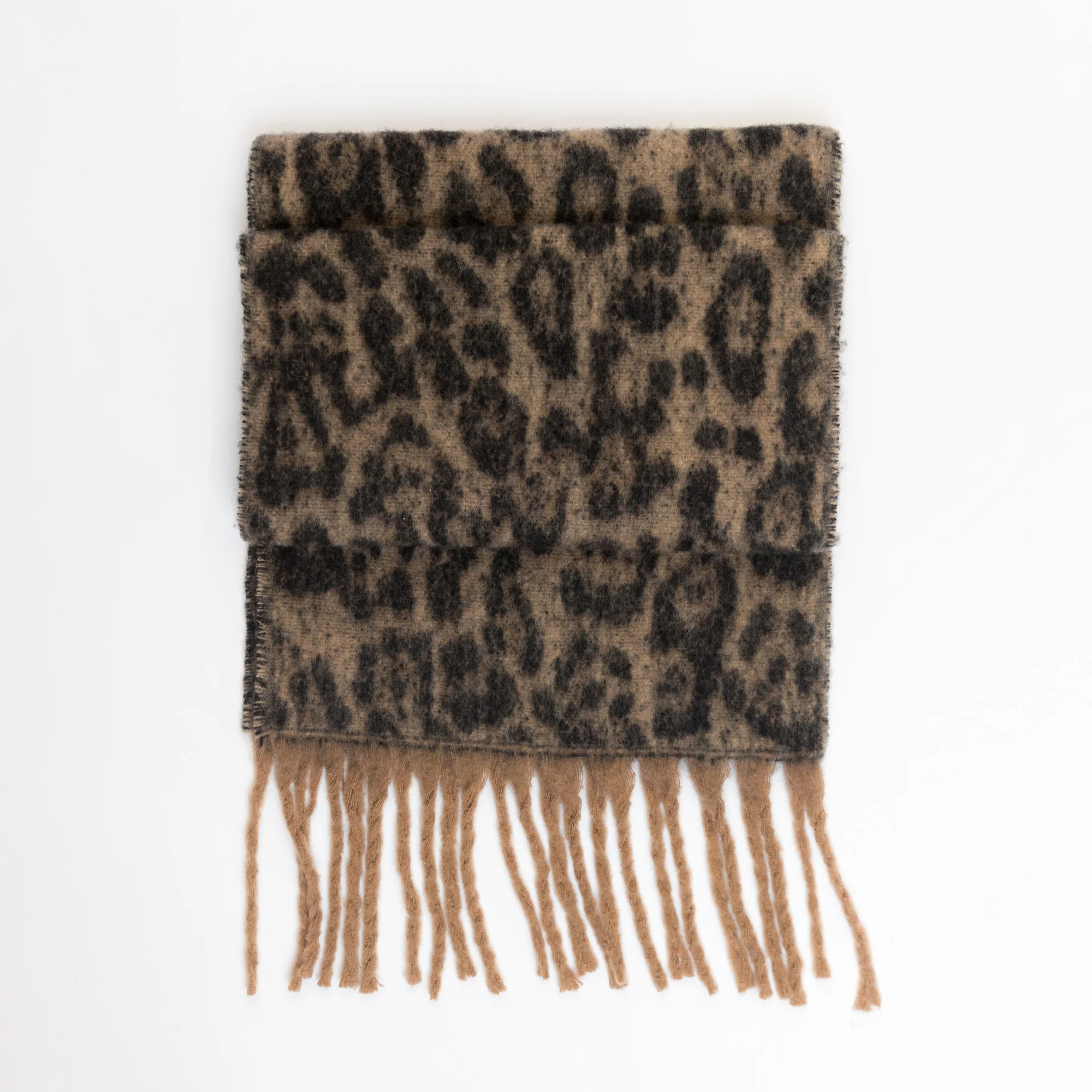 Leopard Scarf (Camel) - Image 2