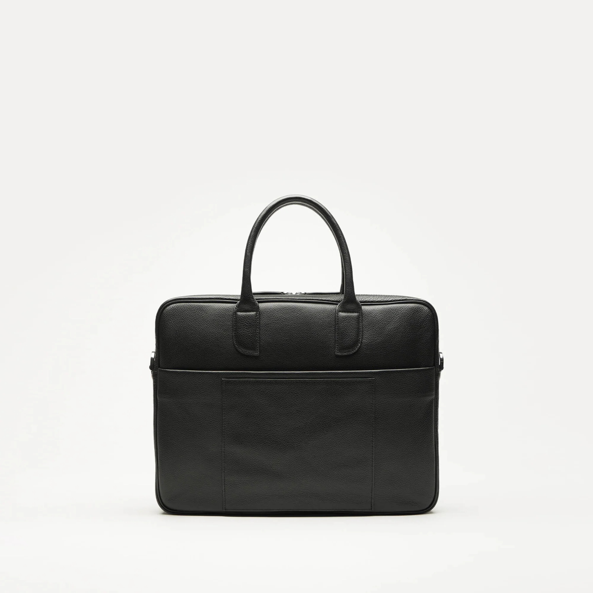 Lesage Pebble-Grained Leather Computer Bag (Black) - Image 3