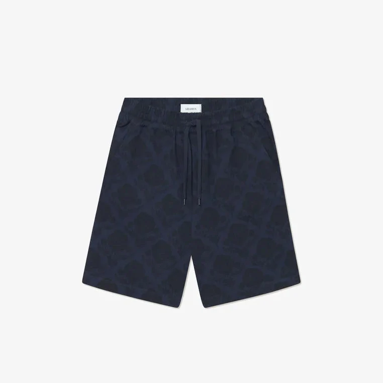 Lesley Flower Tile AOP Shorts (Navy + Dark Navy)