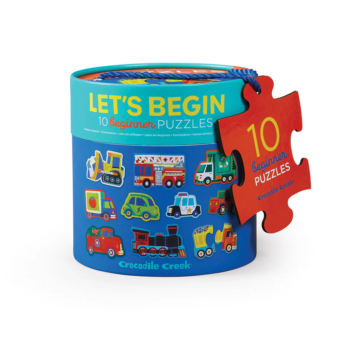 Let's Begin 2 Piece Puzzles (Vehicles)