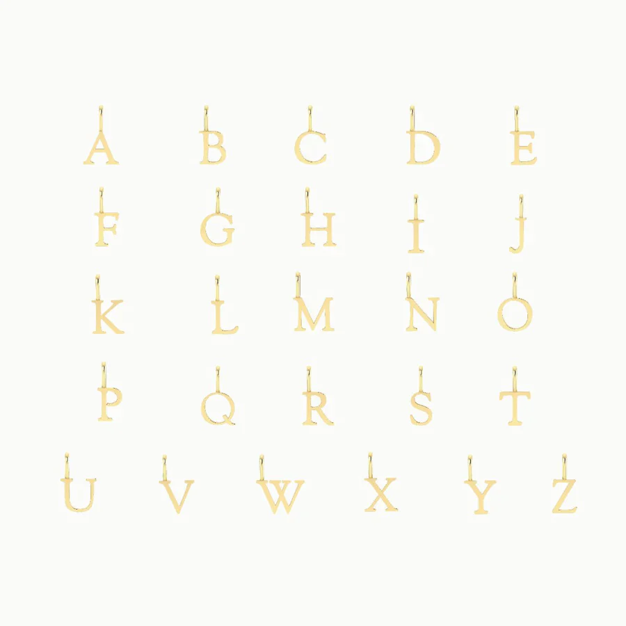 Letter Charm (10K Gold) - Image 2