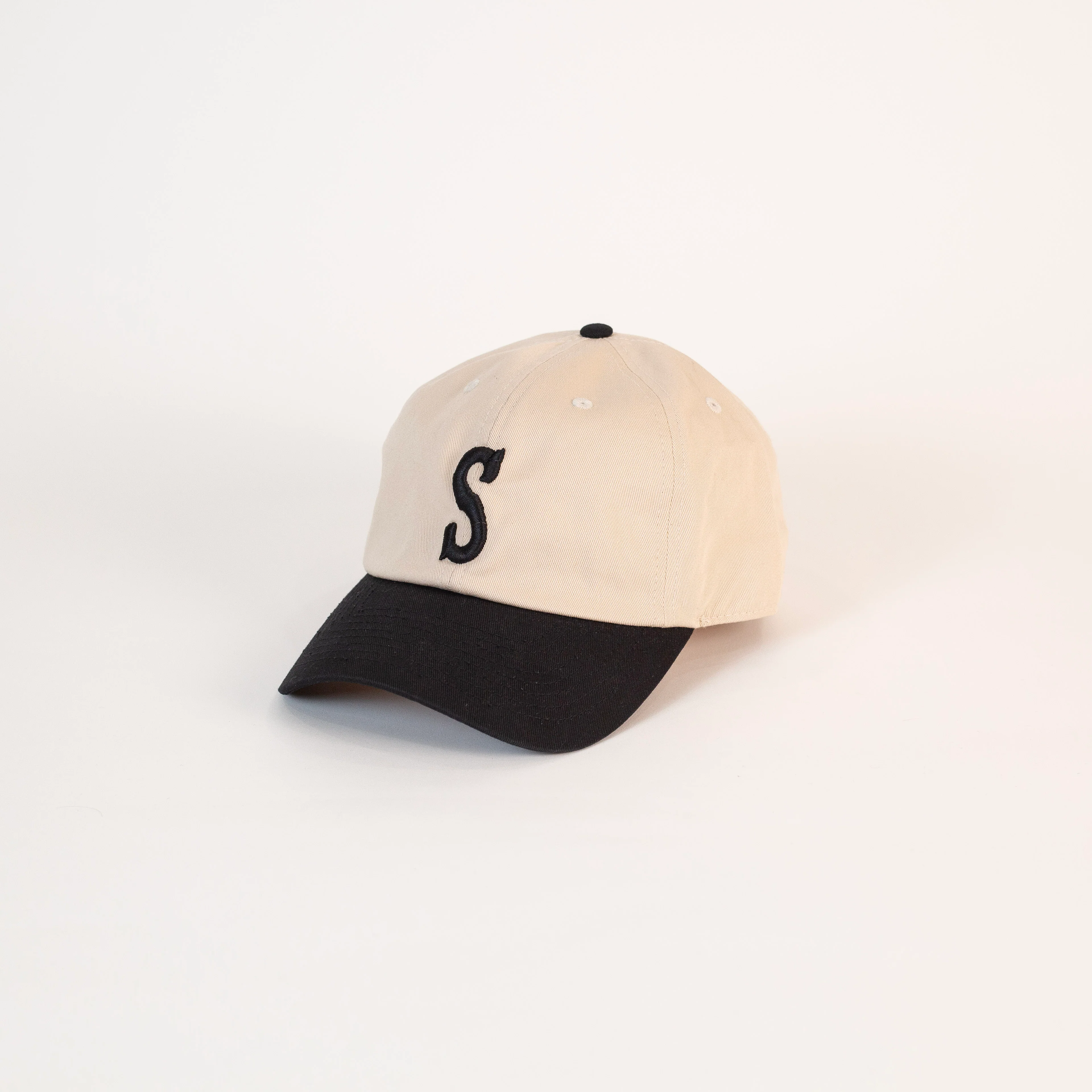 Letter Dad Hat (Cream + Black) - Image 9