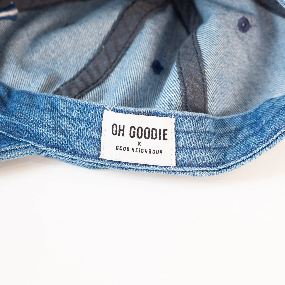 Letter Dad Hat | Youth (Denim + Navy) - Image 4