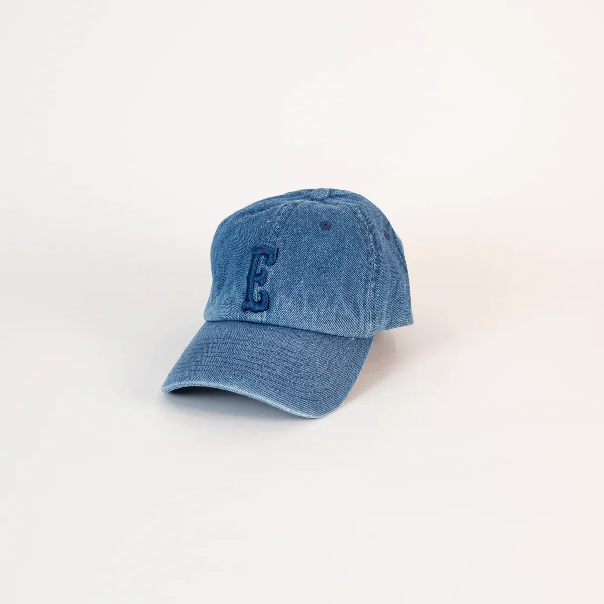 Letter Dad Hat | Youth (Denim + Navy) - Image 7