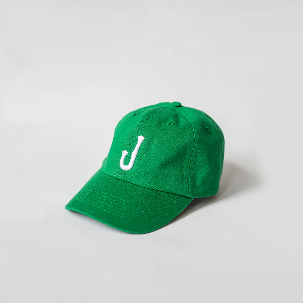 Letter J Dad Hat (Kelly Green)