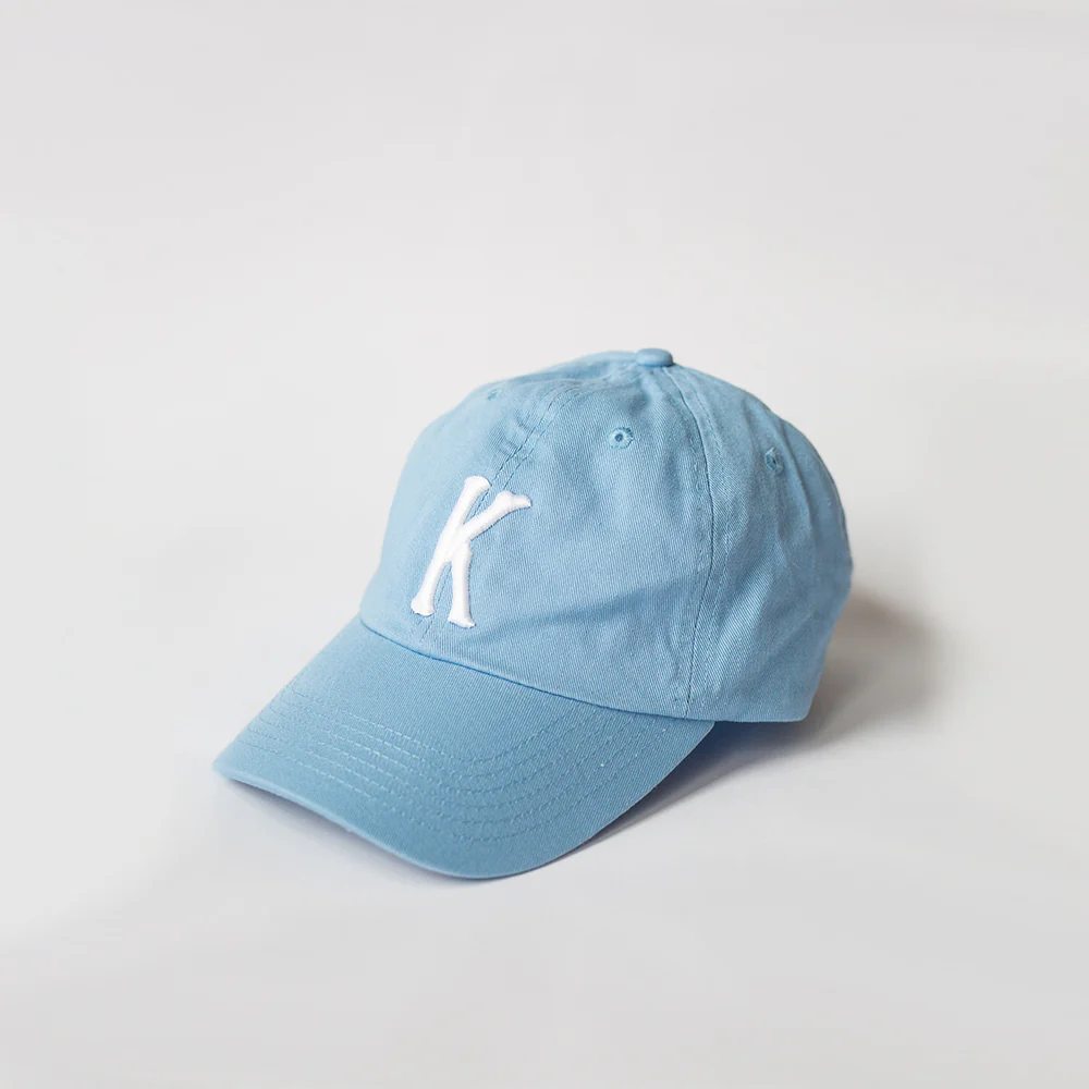 Letter K Dad Hat (Sky Blue)