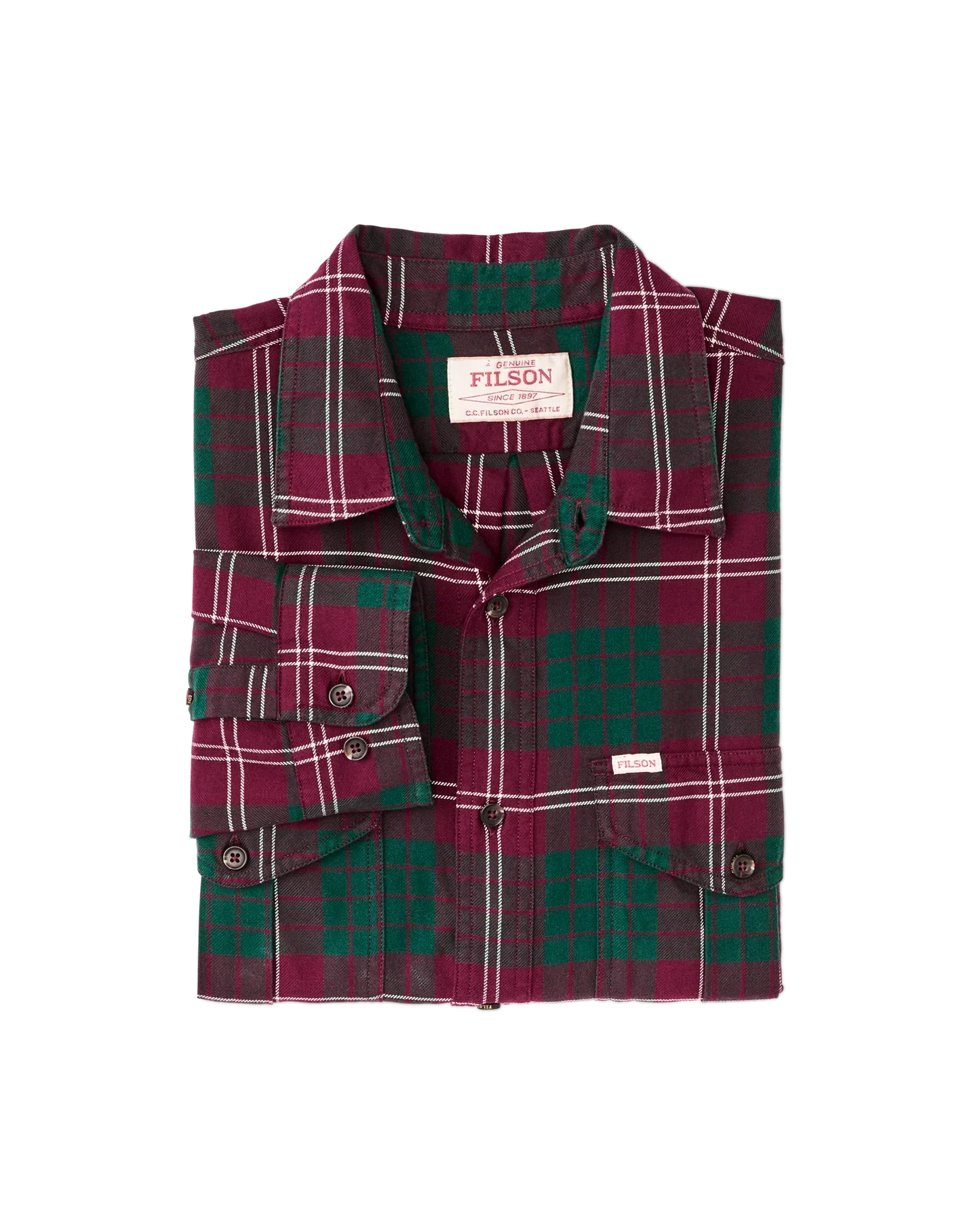 Lightweight Alaskan Guide Shirt (Green Multicolor Plaid) - Image 3
