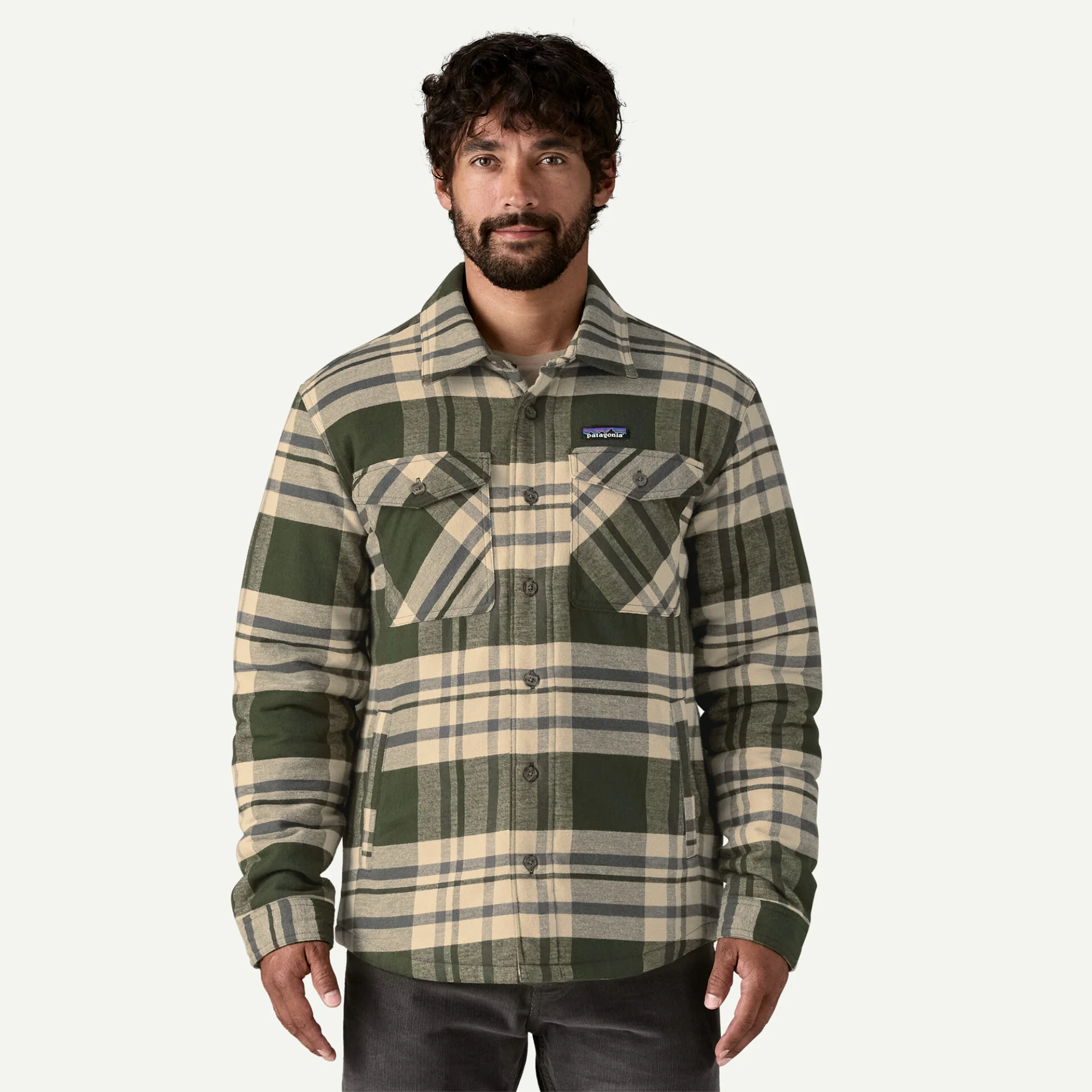 Lightweight Insulated Fjord Flannel Shirt (Ashore: Old Growth Green)