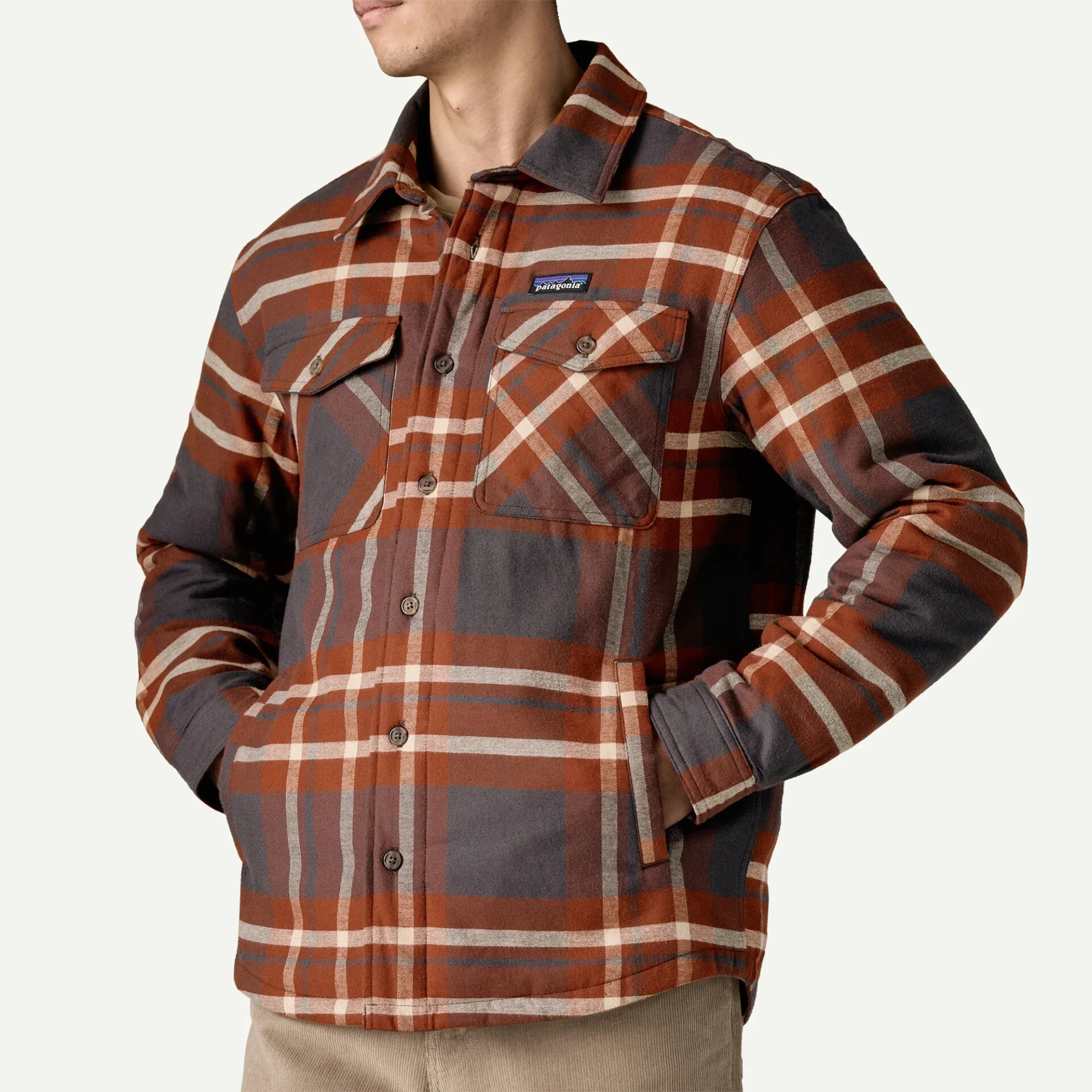 Lightweight Insulated Fjord Flannel Shirt (Ashore: Old Growth Green) - Image 5