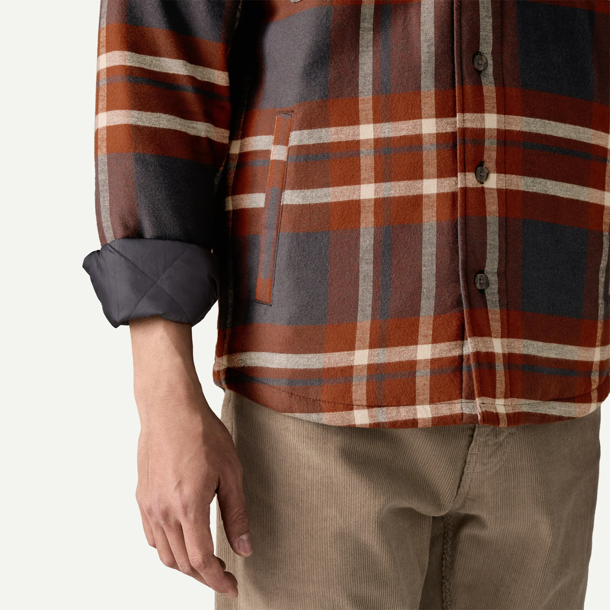 Lightweight Insulated Fjord Flannel Shirt (Ashore: Old Growth Green) - Image 6