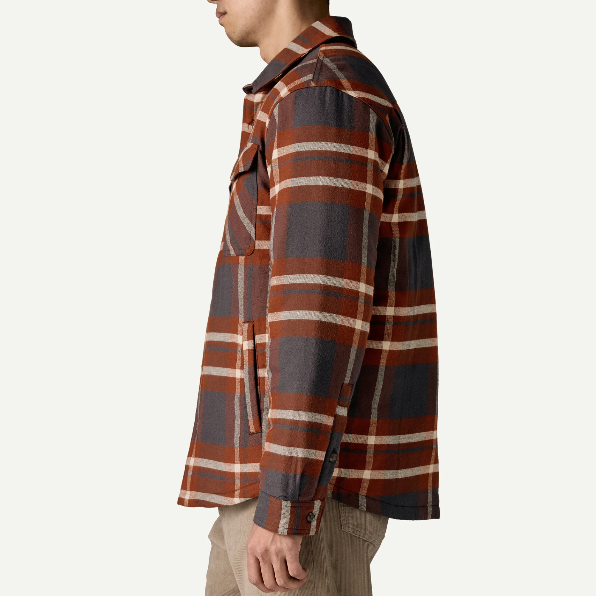 Lightweight Insulated Fjord Flannel Shirt (Ashore: Old Growth Green) - Image 7