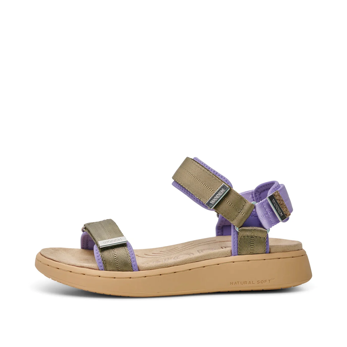 Line Sandal (Orchid + Dark Olive) - Image 2