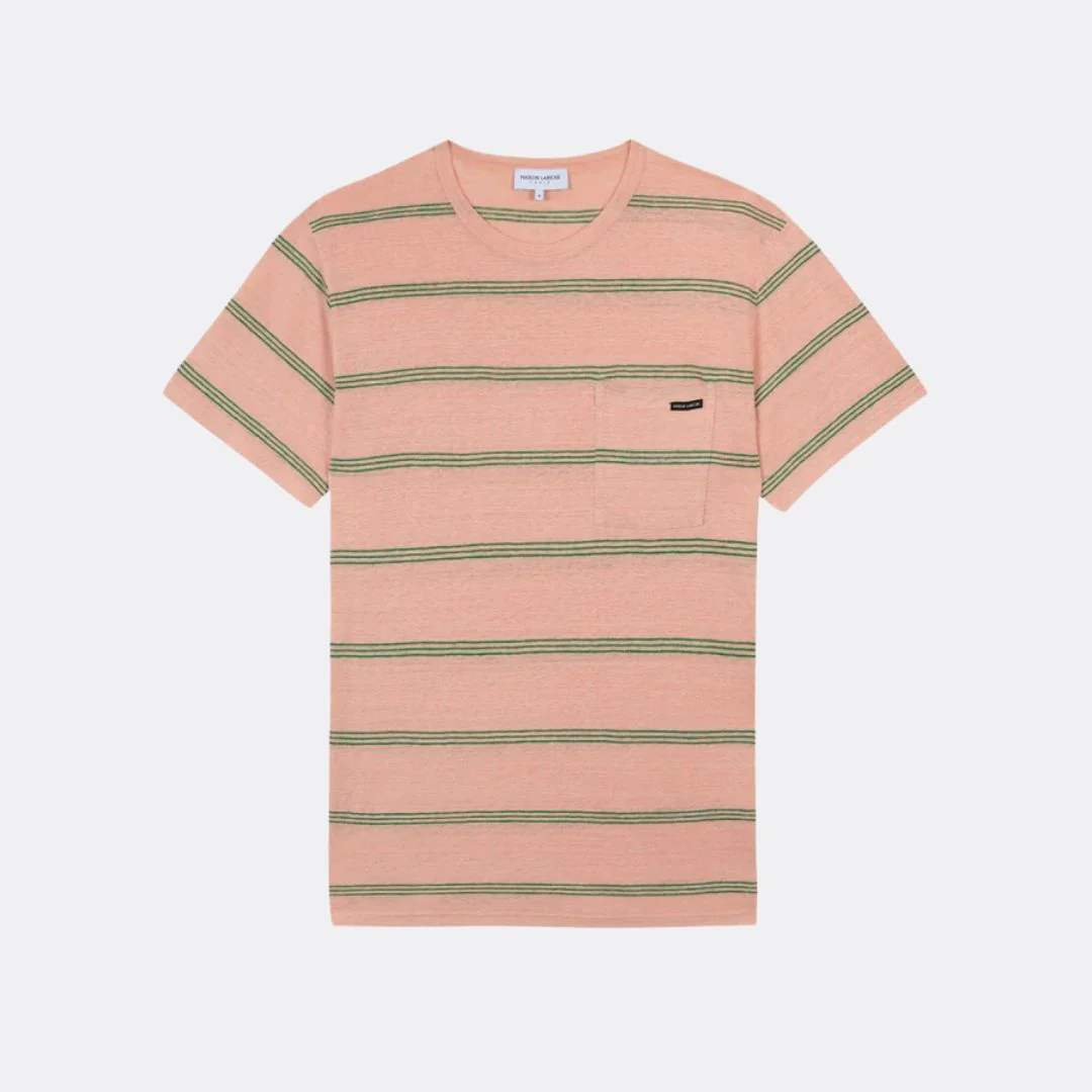 Linen Trentinian T-Shirt (Blush Cactus Green)