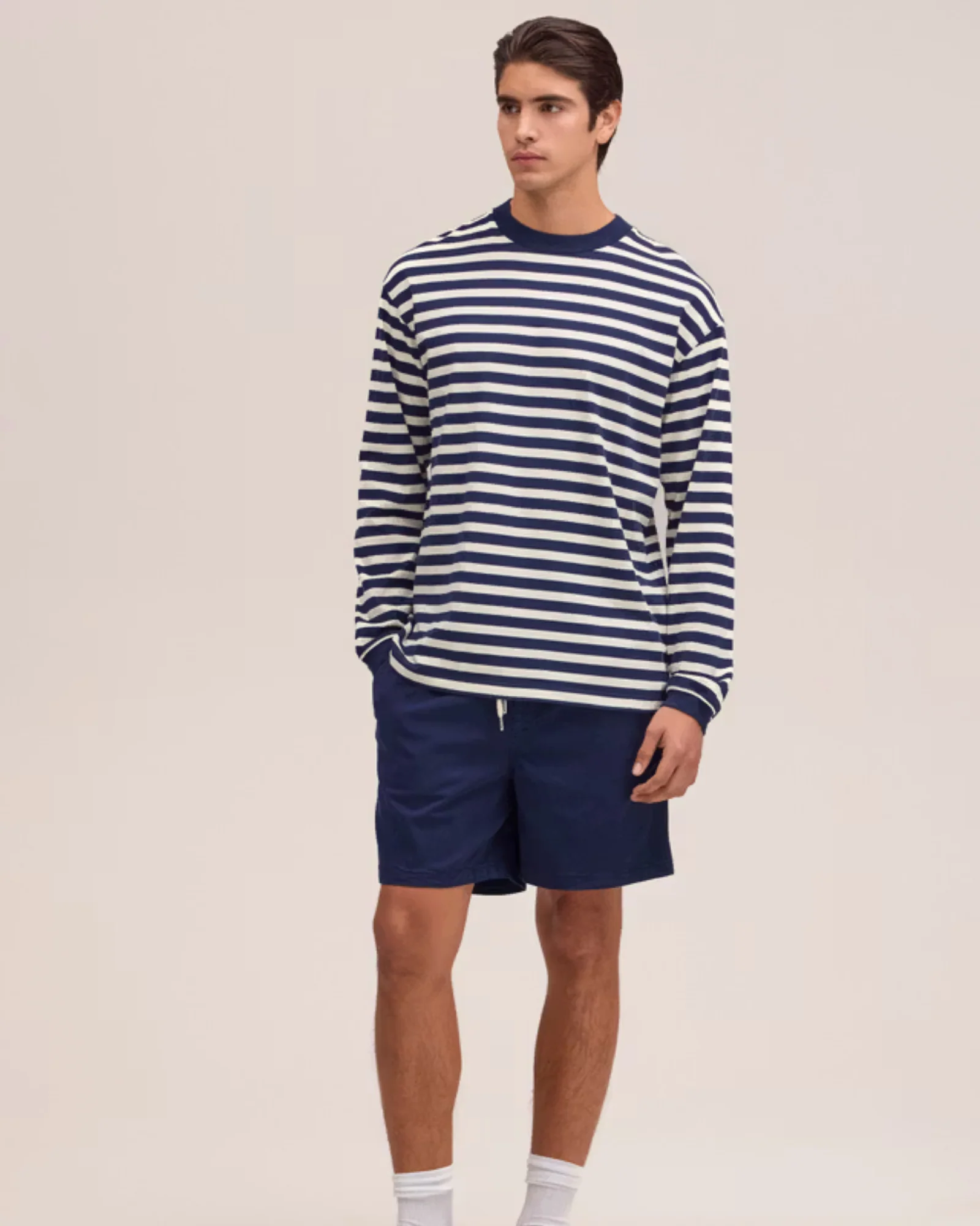 Lionel 30040 Long Staple Cotton Tee (Navy Stripe) - Image 4