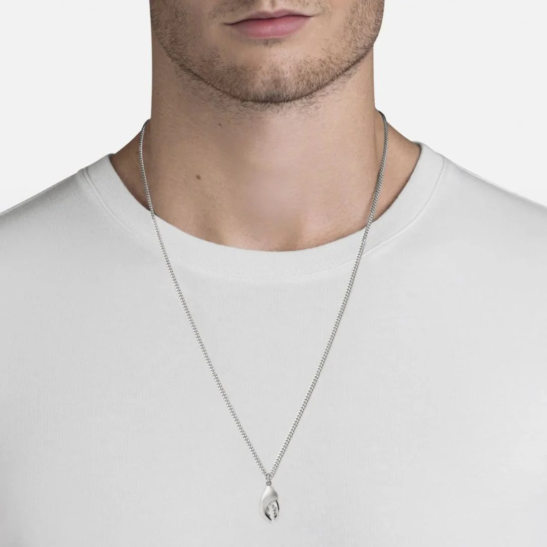 Lobster Claw Pendant Necklace (Sterling Silver) - Image 2