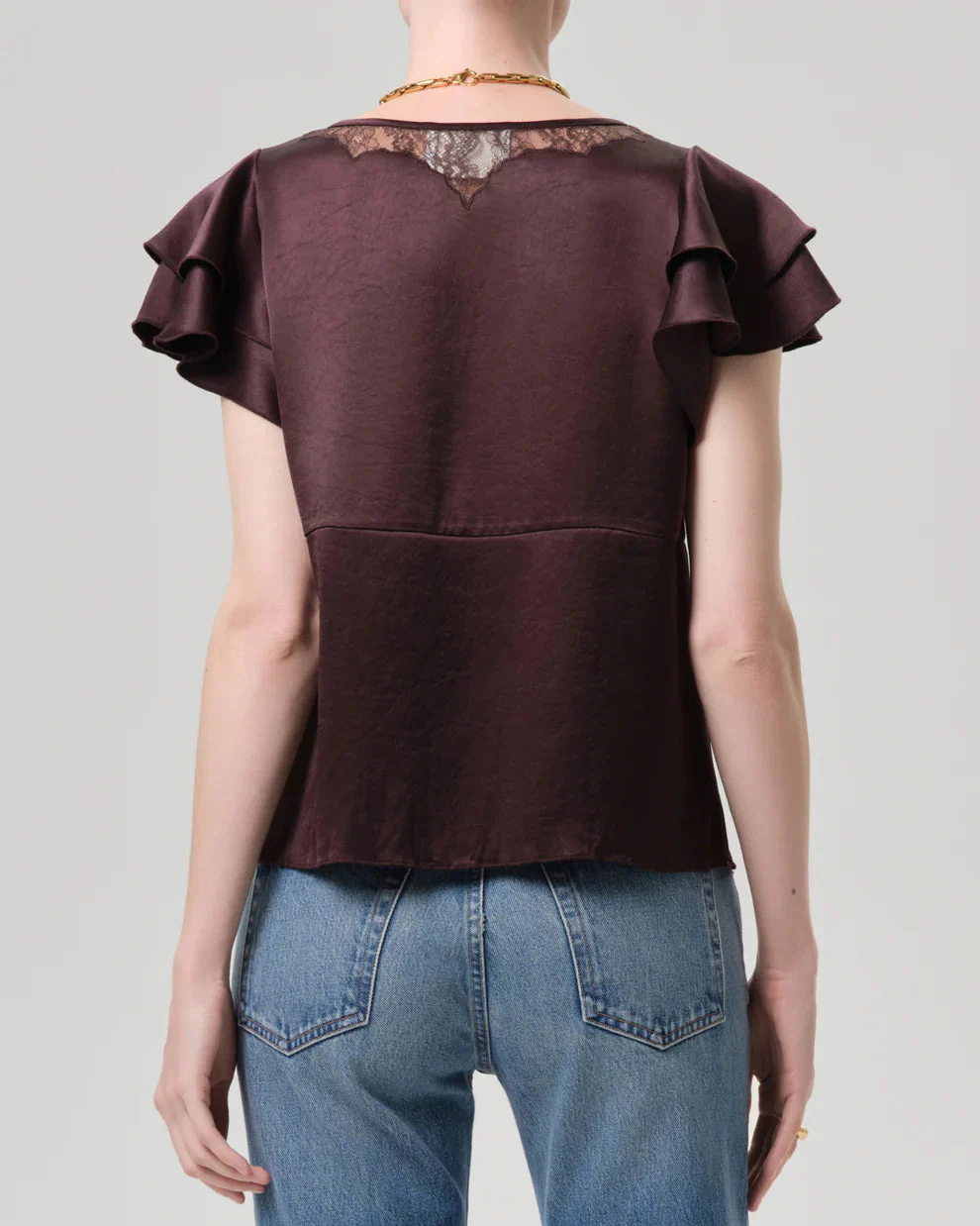 Lola Flutter Lace Sleeve Top - Image 6